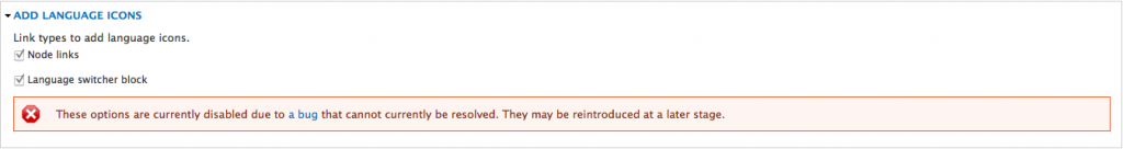 Festsitzendes Language-Icon