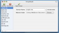 Screenshot von VirtualHostsX