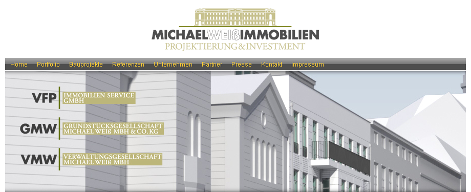 screenshot Michael Weiss Immobilien