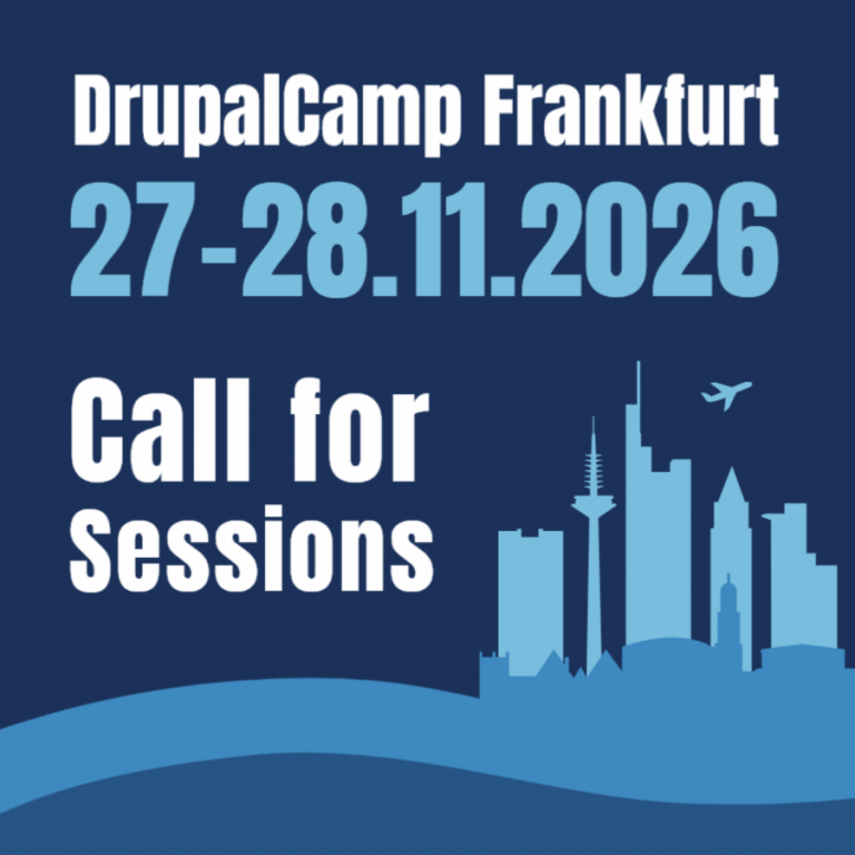 Drupalcamp Frankfurt Calls for sessions Bild.
